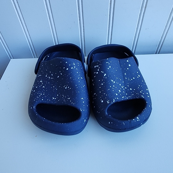 KOALA KIDS Navy BLUE White Dot MOLDED SLIDES SIZE KIDS Baby Sz 5 - Picture 5 of 7